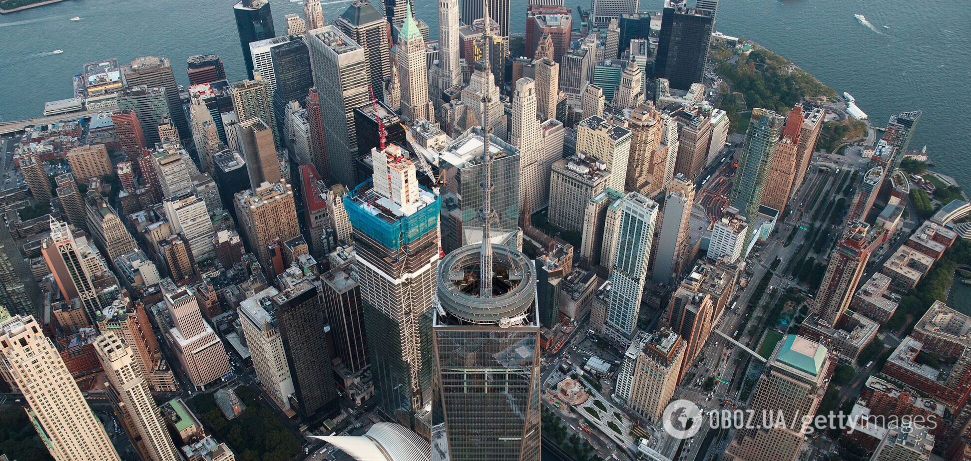 Вид на Нью-Йорк с высоты