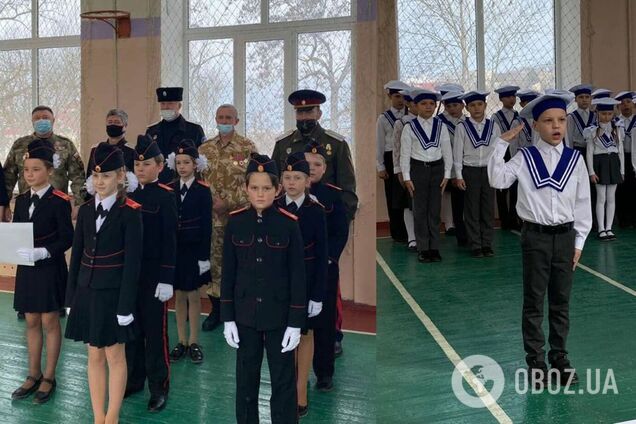 Учні проходять стройові огляди в Криму