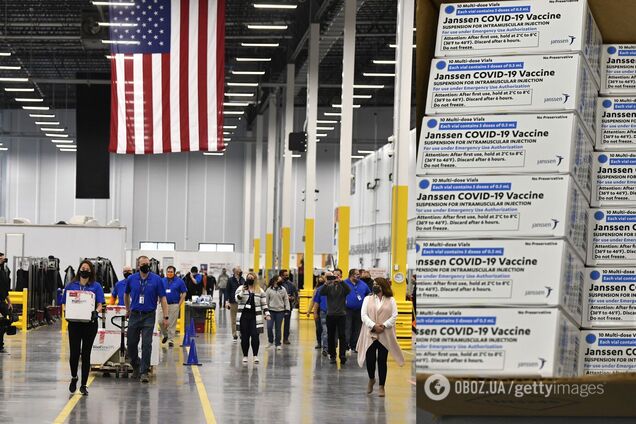 У США почалися поставки однодозової вакцини Johnson & Johnson