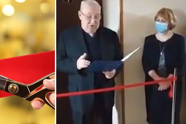 В Киеве торжественно открыли женский туалет к 8 Марта. Видео