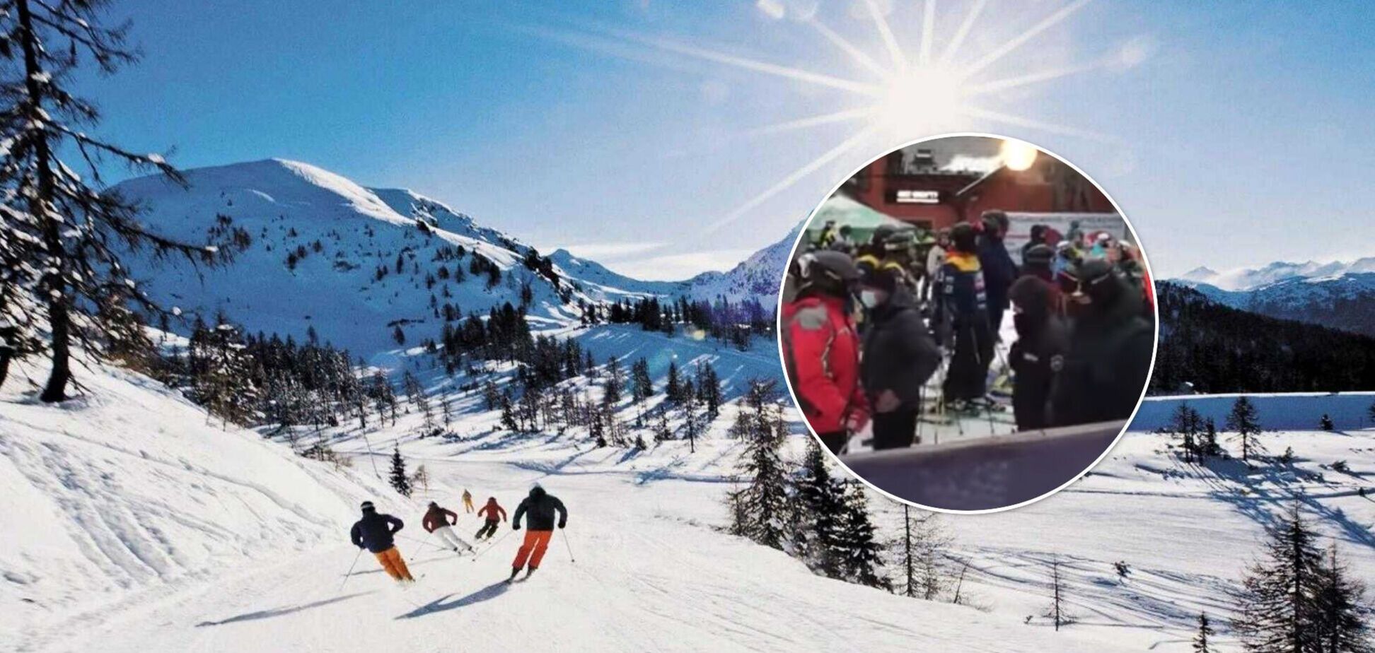 На 'красном' Прикарпатье полиция начала проверку 'Буковеля': люди силой прорывались к подъемникам. Видео