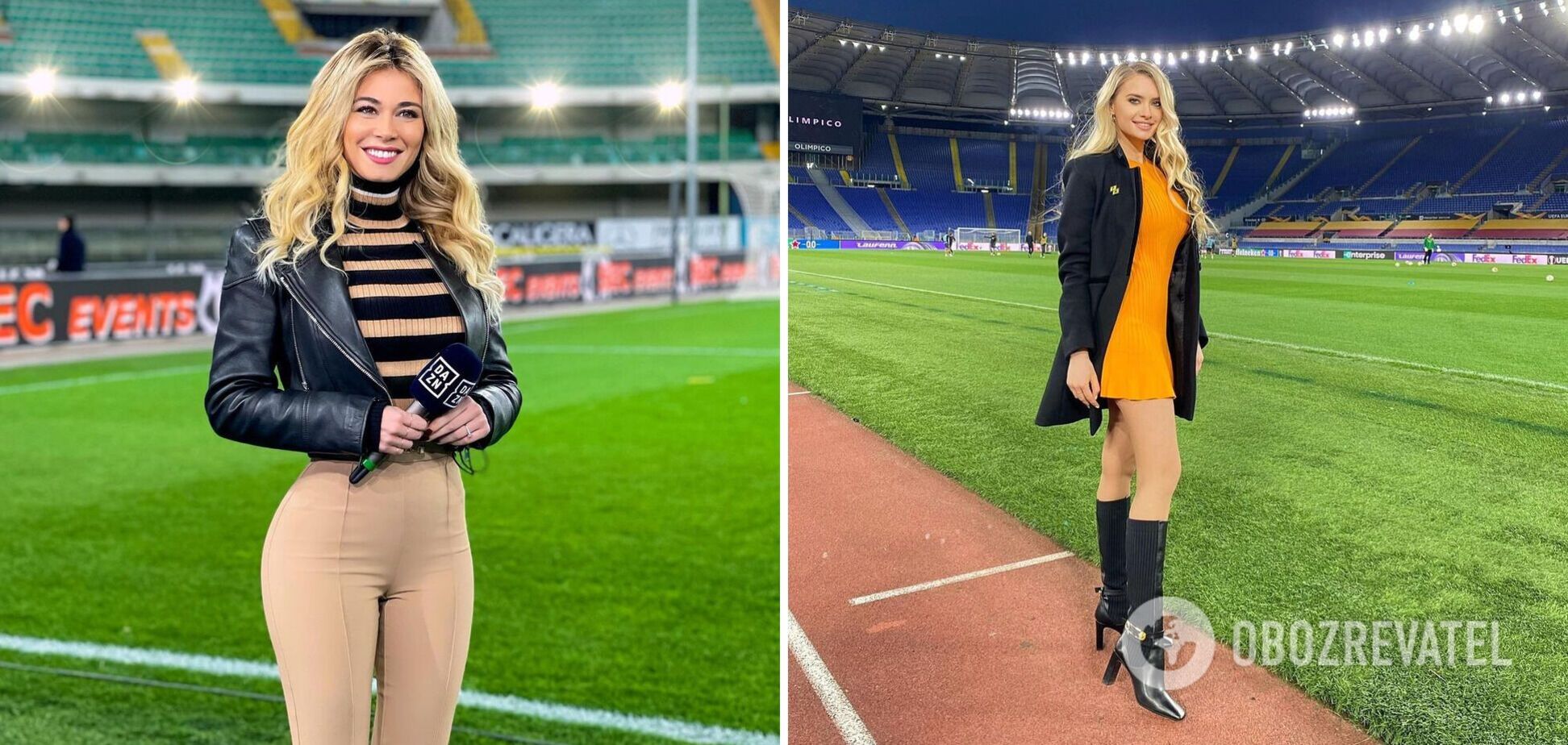 Дилетта Леотта (слева) и Ольга Каленчук (справа)