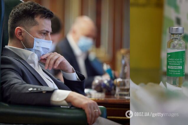 Первая прививка от COVID-19 снижает вероятность заражения на 76%, – Зеленский