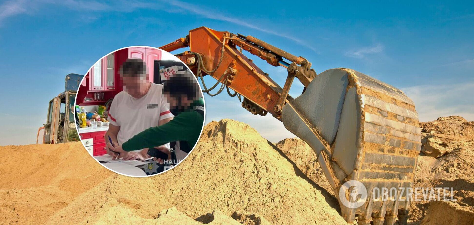 Під Києвом приватну компанію викрили на незаконному видобутку піску на 88 млн грн