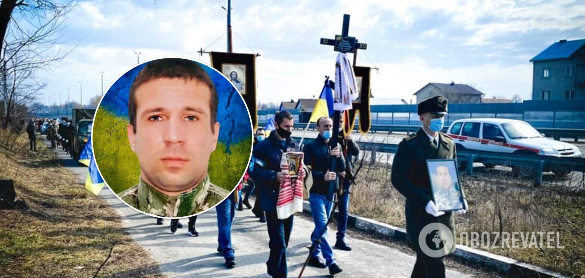 На Київщині попрощалися з воїном ЗСУ, якого убив снайпер на Донбасі. Фото