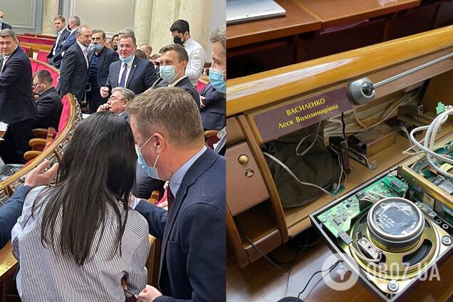 У нардепа от 'Голоса' задымился пульт во время голосования в Раде. Видео