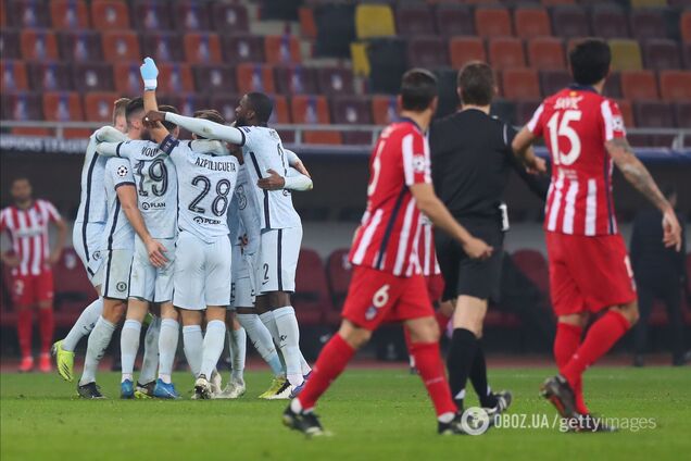 'Челсі' святкує гол у ворота 'Атлетіко'