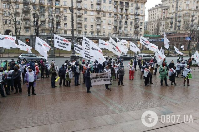 'Стоп локдаун!' В Киеве ФОПы протестовали против карантина. Фото