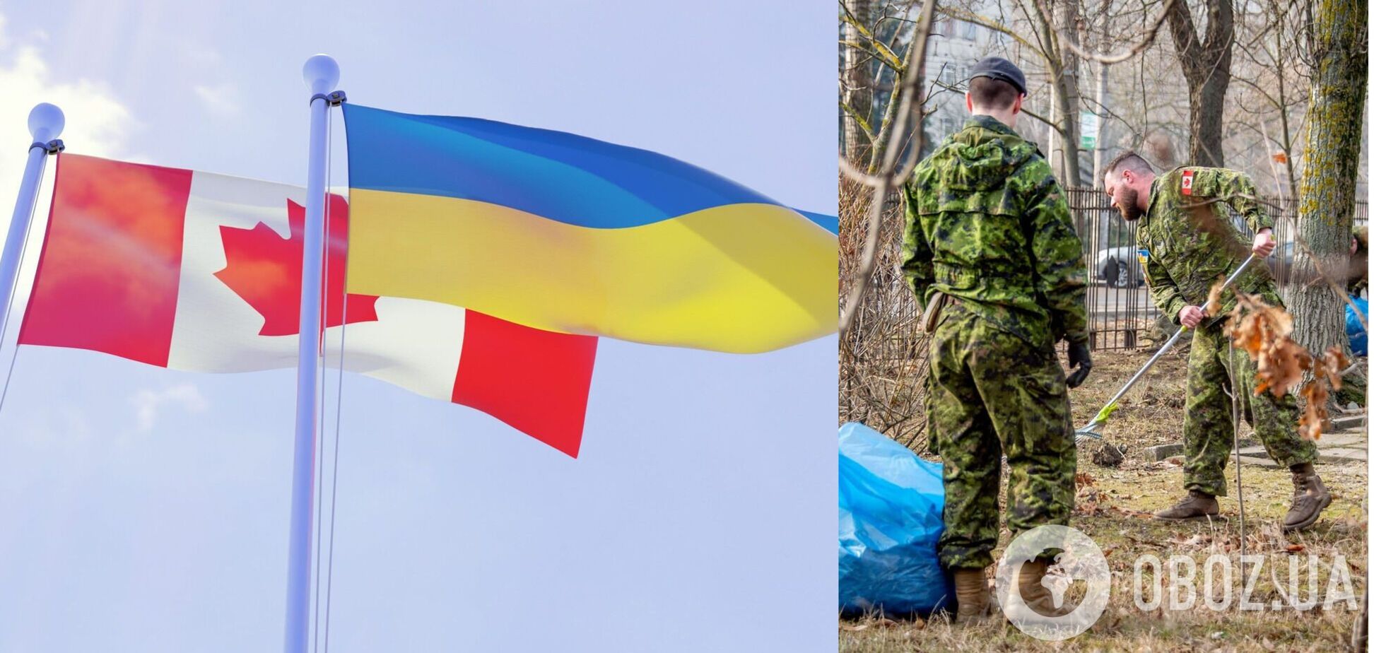 В Николаеве канадские военные убирали опавшие листья: Генштаб показал фото