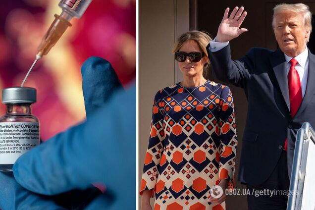 Трамп с женой 'тайно' вакцинировались против COVID-19