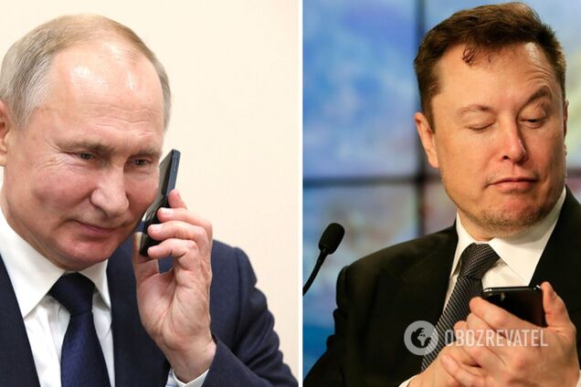 У ЗМІ заявили, що Маск і Путін розмовляли телефоном