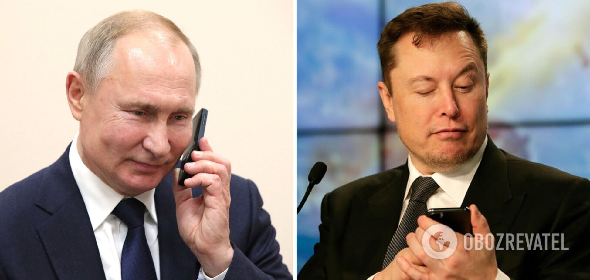 В СМИ заявили, что Маск и Путин беседовали по телефону