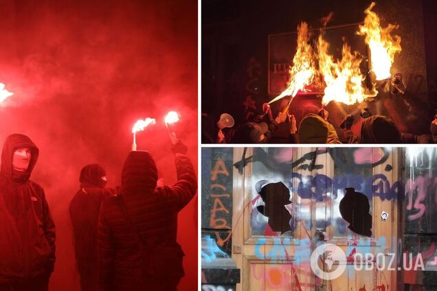 В СМИ назвали имена координаторов погромов под Офисом президента в Киеве. Фото
