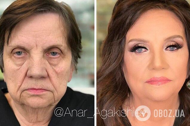 Потрясающее перевоплощение с помощью макияжа.