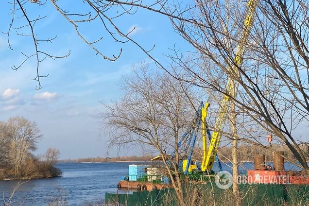 В Киеве начали строительство нового моста на Оболони. Фото