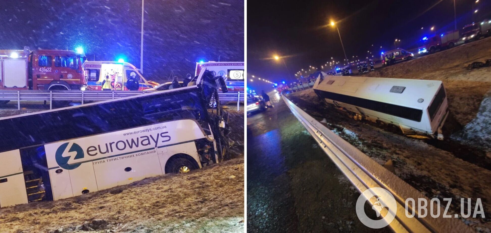 Водію автобуса через смертельну ДТП з українцями в Польщі загрожує до п'яти років в'язниці