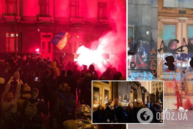 Акция в поддержку Стерненко на Банковой 20 марта