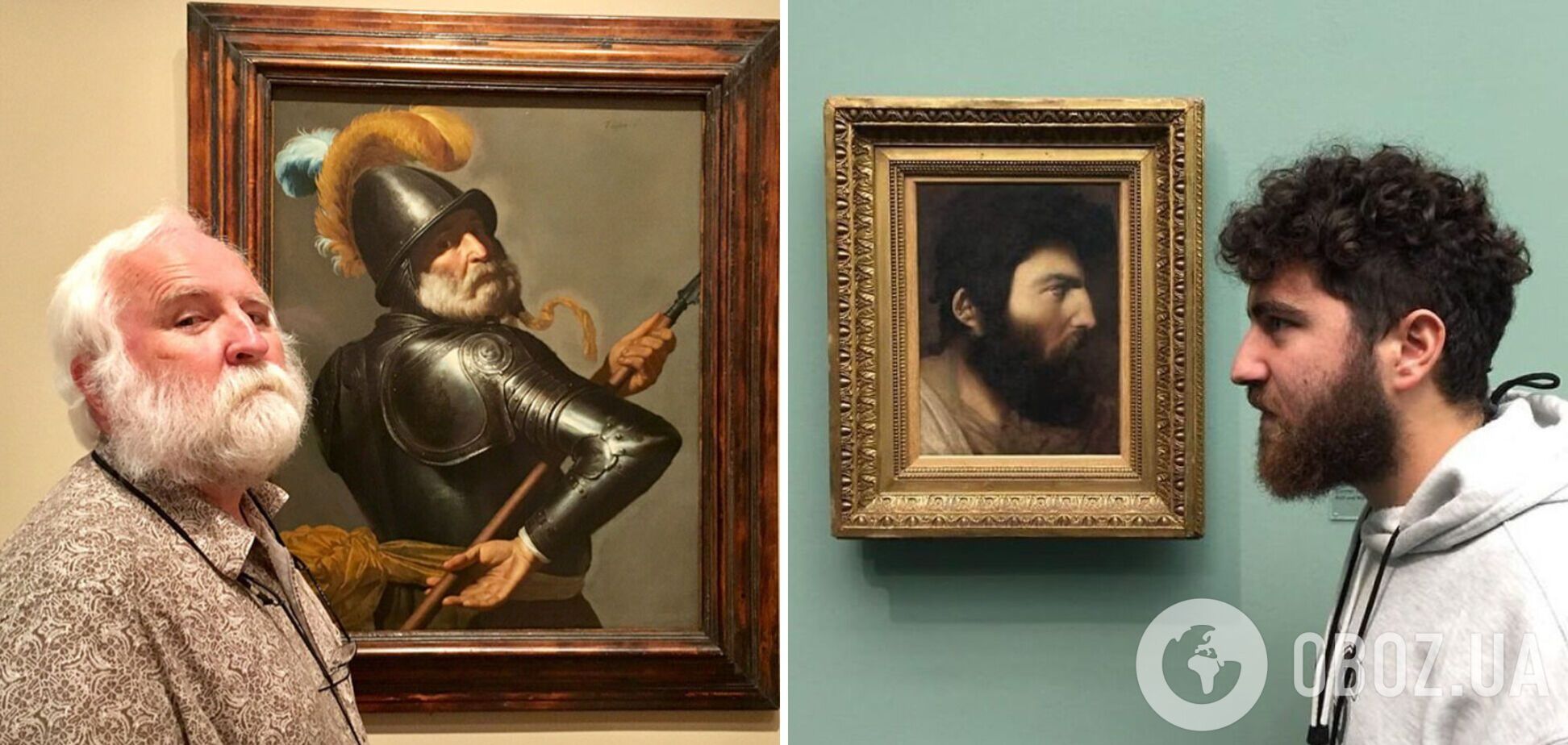 Посетители музея нашли на картинах себя