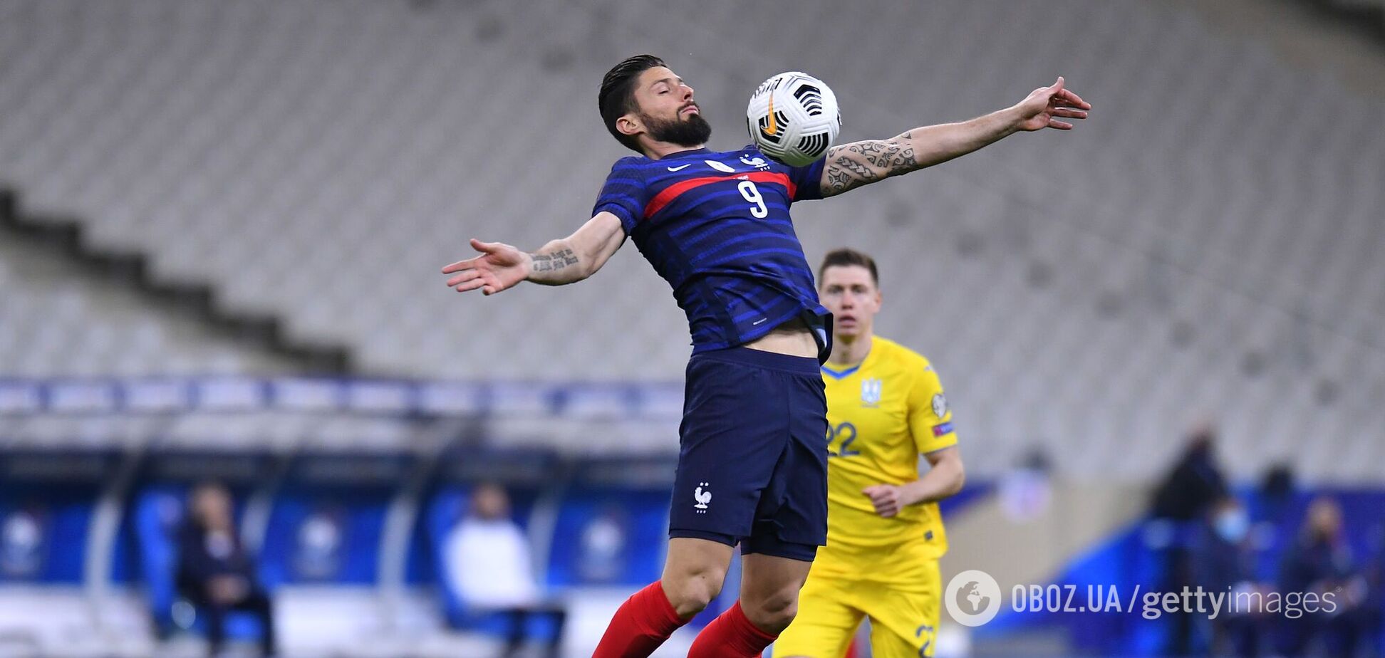 Оливье Жиру против Украины