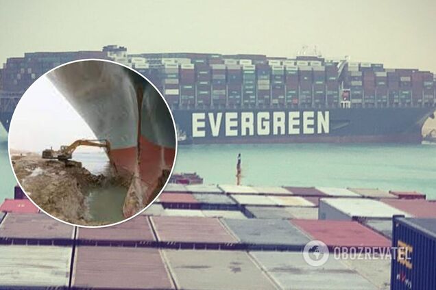 Застрявший в Суэцком канале контейнеровоз спровоцировал массу фотожаб и мемов в сети. Фото