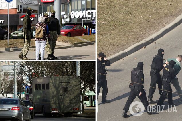 Білоруси спробували вийти на перший масовий протест 2021 року: затримано 100 осіб. Фото та відео