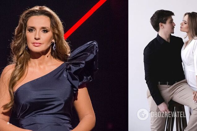 Оксана Марченко и ее сын Богдан с супругой