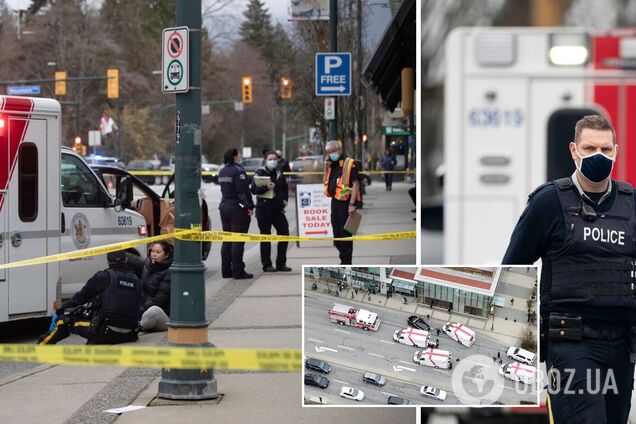 In Canada, a guy attacked in a library, there is a victim and many injured.  A photo