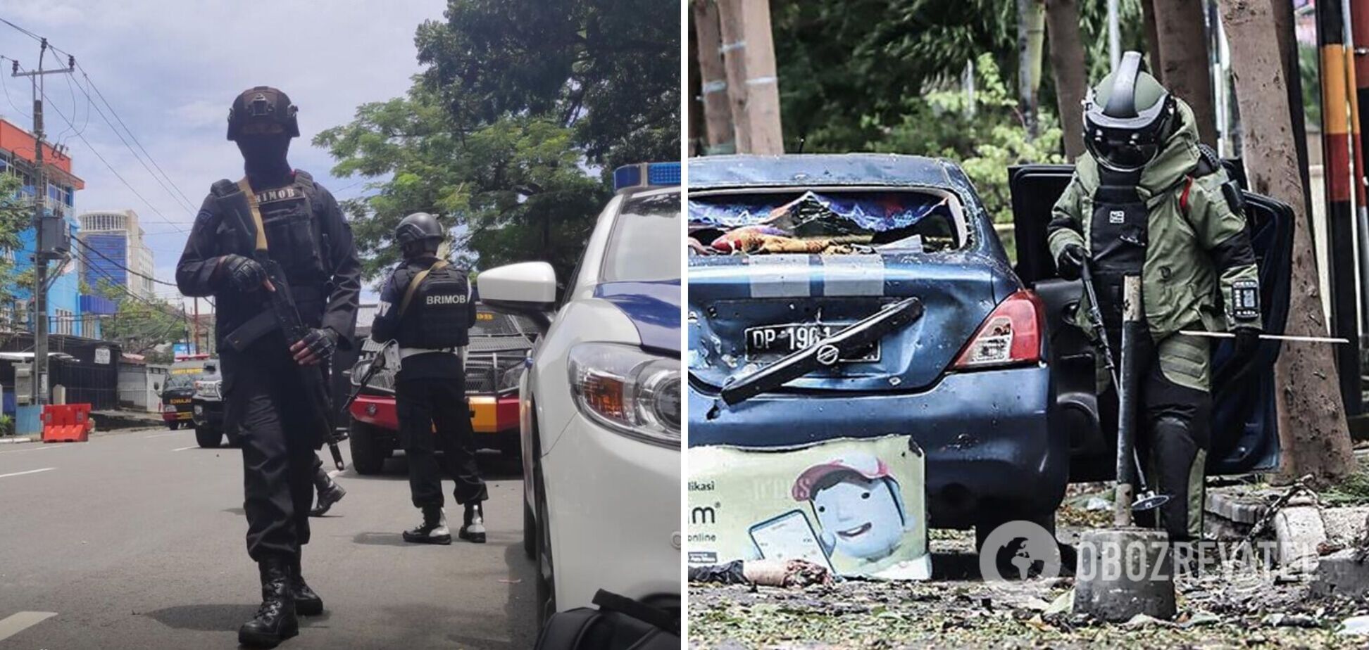 В Индонезии смертники устроили теракт у церкви, есть раненые. Фото и видео