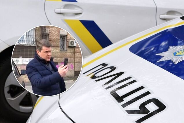 У Києві авто нардепа 'Батьківщини' порушило ПДР: депутат обізвав патрульних 'чортами' і пригрозив звільнити. Відео