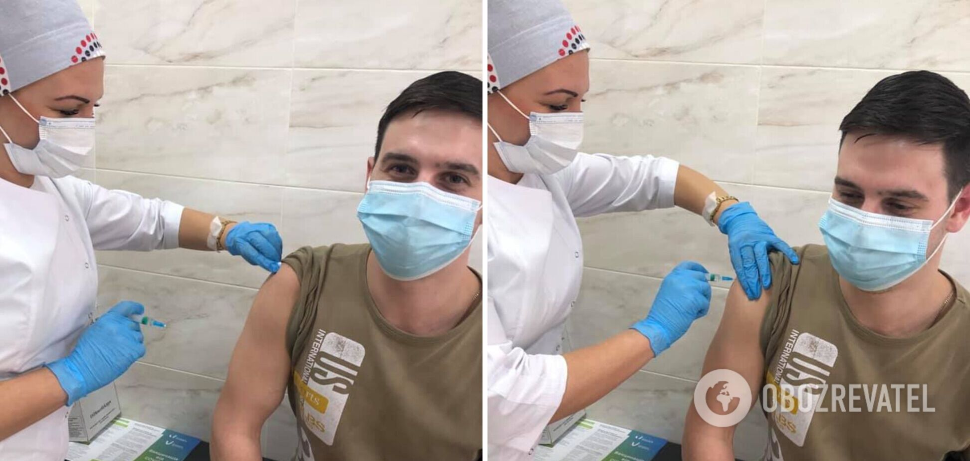 Медик из Днепра получил прививку от коронавируса