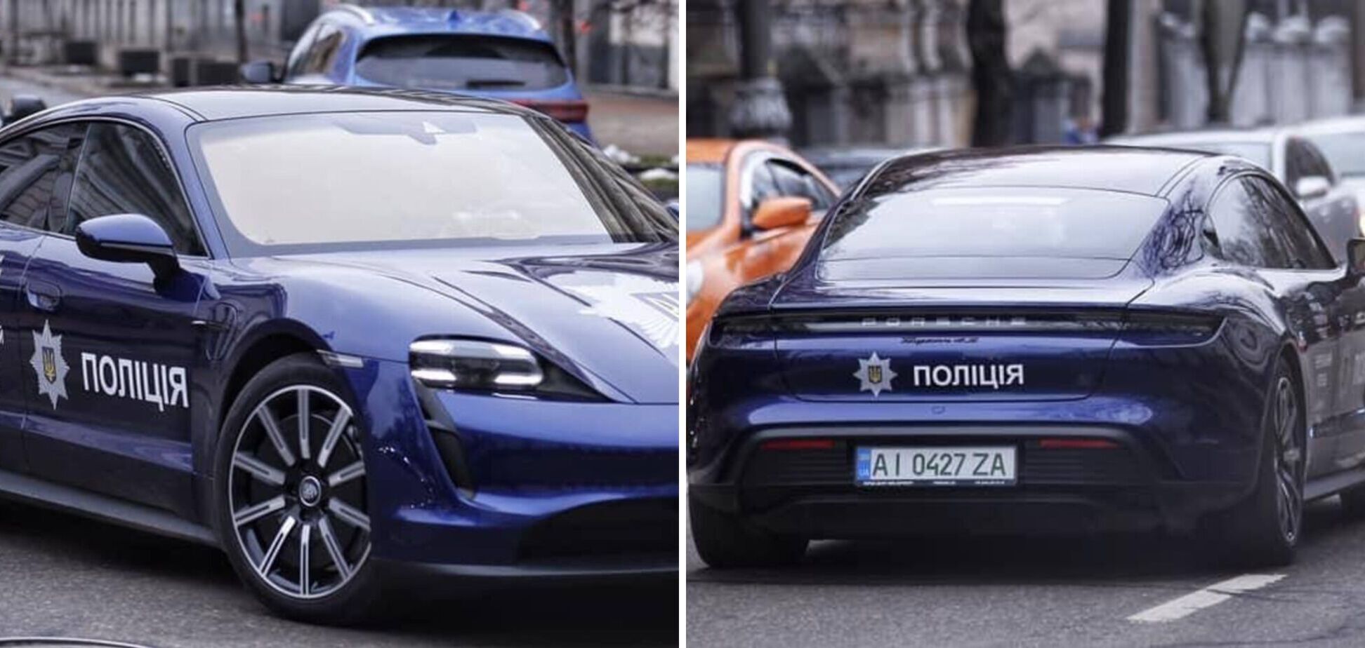 В Киеве заметили элитный Porsche с эмблемой Нацполиции: правоохранители объяснились. Фото