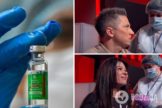 Педан, Руслана, чемпіон світу та відомі лікарі вакцинувалися в прямому ефірі. Відео