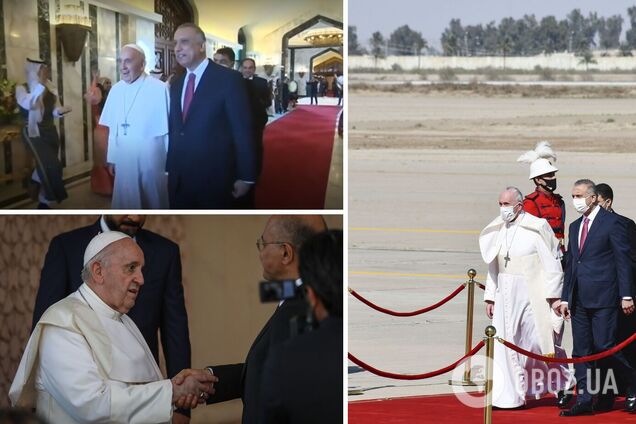 Папа Франциск впервые прибыл в Ирак: его встретили танцем. Фото и видео исторического визита