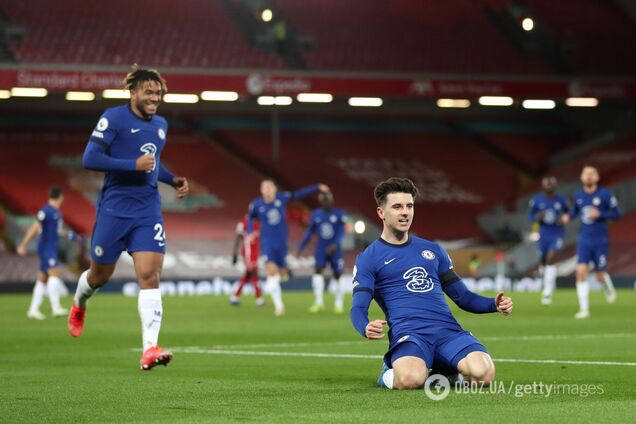 Мейсон Маунт (праворуч) забив єдиний гол 'Ліверпулю'