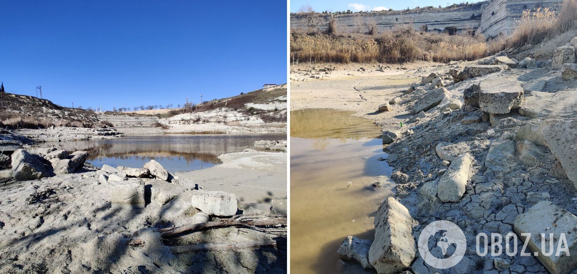 У Криму менш ніж за місяць спустошили водоймище. Фото