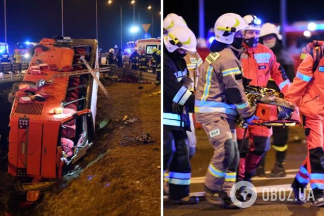 ДТП с украинским автобусе в Польше