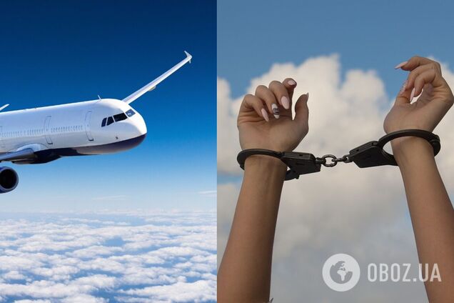 Россиянку связали скотчем на борту самолета из-за неадекватного поведения. Видео