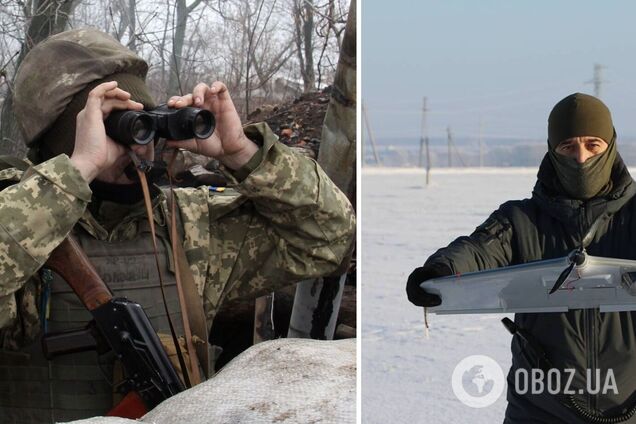 Украинские бойцы на Донбассе перехватили беспилотник ФСБ РФ. Фото