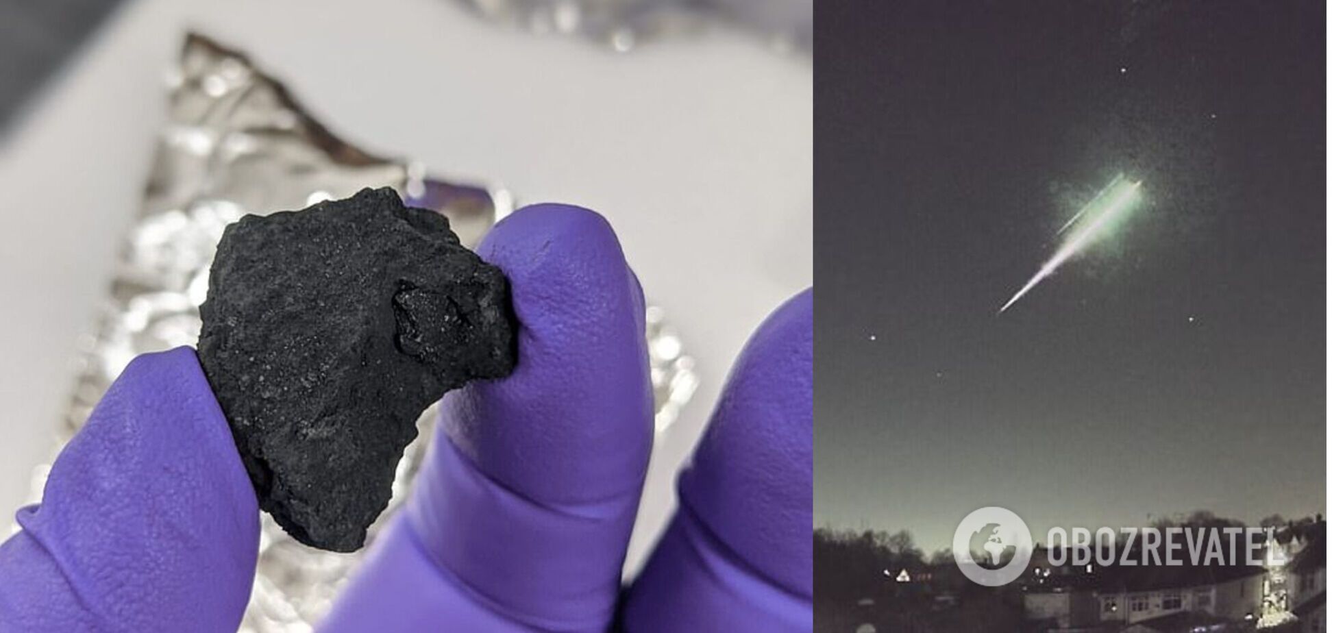 В Британии упал редкий метеорит. Фото и видео падения