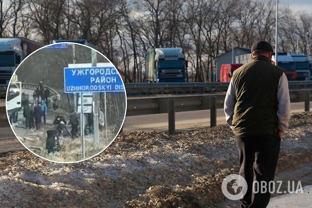 Один із далекобійників спробував проїхати без черги