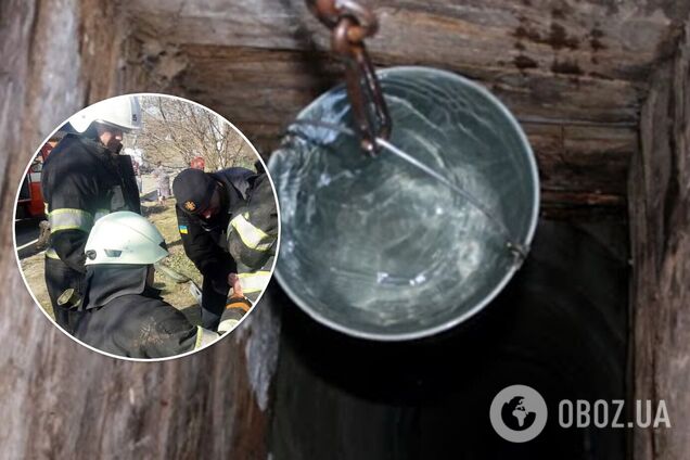 На Хмельнитчине мать прыгнула за ребенком, который упал в 17-метровый колодец