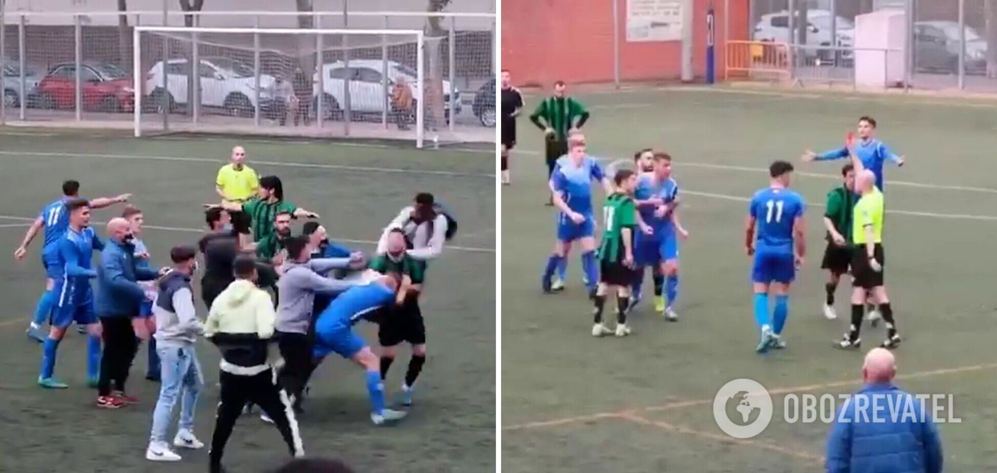 Драка в матче 'Бон Пастор' - 'УД Кармело'