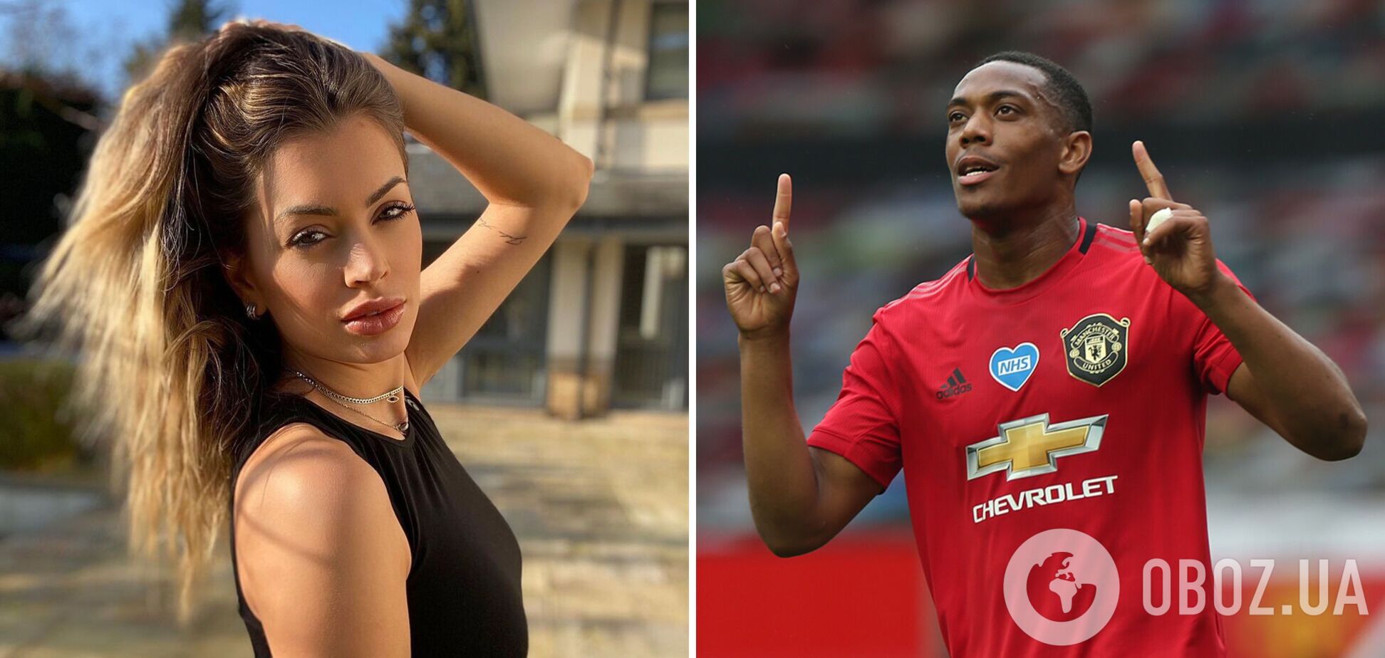 Антони Марсьяль и его жена Мэлани