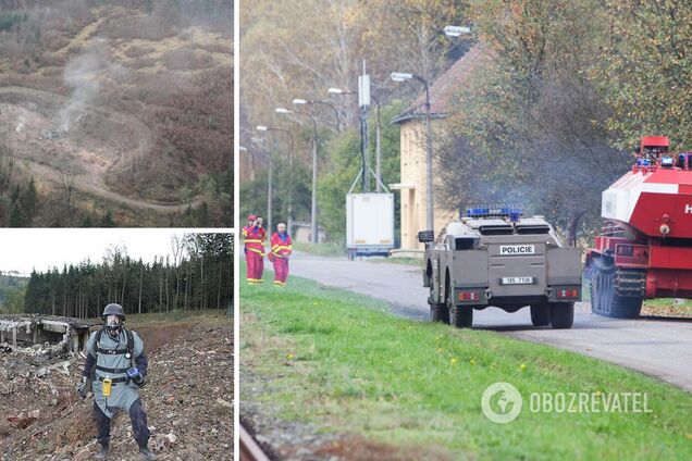 Взрыв боеприпасов в Врбетице