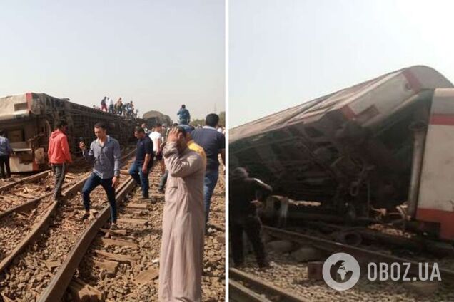 У Єгипті потяг зійшов з рейок: загинуло понад 30 осіб, більше 100 поранені. Відео