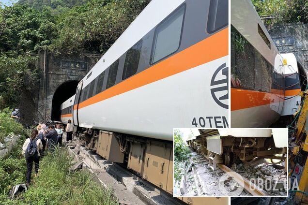 В Тайване сошел с рельсов пассажирский поезд