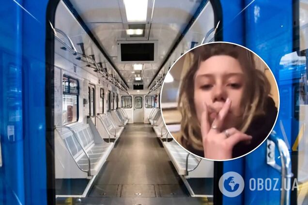Девушка, курившая в киевском метро, заявила, что стала популярной за одну ночь. Видео