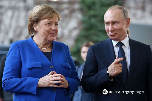 Меркель обговорила з Путіним 'Північний потік-2' і війну на Донбасі