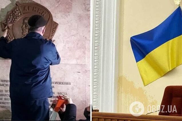 В Харьковском горсовете появился макет ордена Ленина, полиция начала проверку