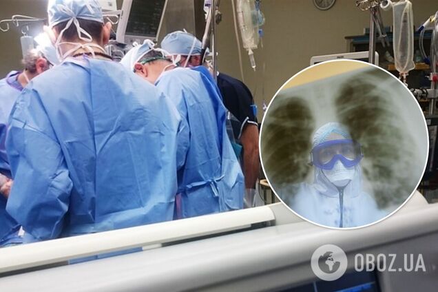 Во Львове врачи спасли роженицу с 75% пораженных легких и ее младенца